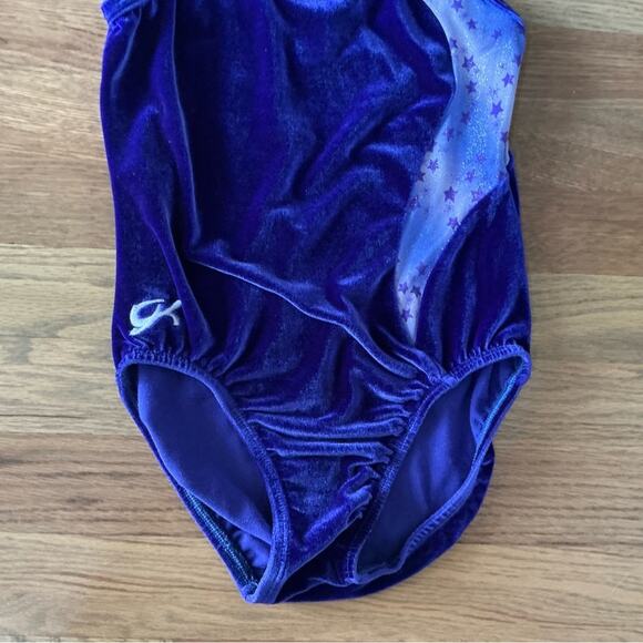 GK Purple Size Child Large Gymnastics Leotard - Picture 2 of 9